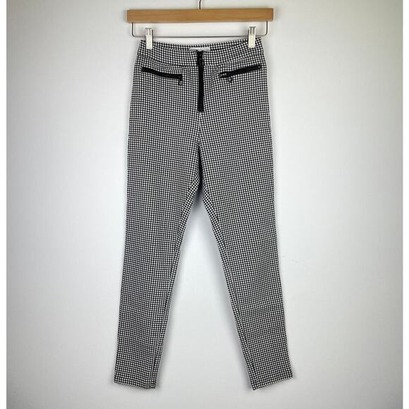 Urban Outfitters Black & White Checkered Pants - Size US 2 - Picture 1 of 7